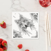 Tribal Wolf Spirit Servetten (Insitu)