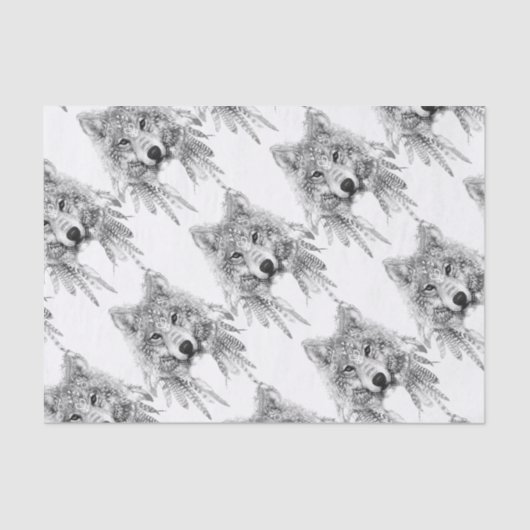 Tribal Wolf Spirit Tissuepapier (Voorkant)