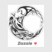Tribal Wolf Sticker (Vel)