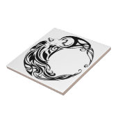 Tribal Wolf Tegeltje (Zijkant)