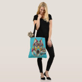 Tribal Wolf Tote Bag (Op model)