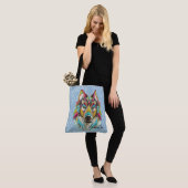 Tribal Wolf Tote Bag (Op model)