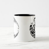 Tribal Wolf Tweekleurige Koffiemok (Center)