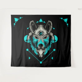 Tribal Wolf Wandkleed