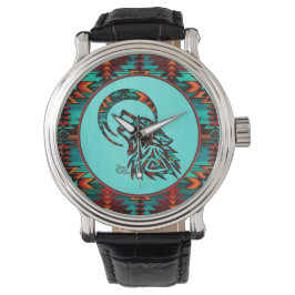Tribal Wolf Watch Horloge
