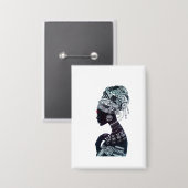 Tribal Women Button (Voorkant / Achterkant)