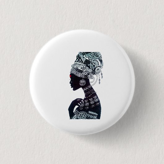 Tribal Women Ronde Button 3,2 Cm (Voorkant)