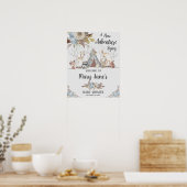 Tribal Woodland Animals Baby Boy Shower Welkom Poster (Keuken)