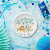 Tribal Woodland Animals Baby shower 7" Bord (Feest)