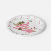Tribal Woodland Animals Baby shower 7" Bord (Gekanteld)