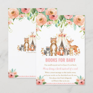 Tribal Woodland Animals Bloemenboeken voor Baby Ka Kaart