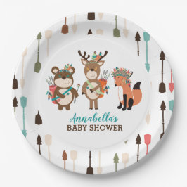 Tribal Woodland Animals Boho Arrow Paper Bord