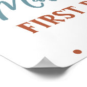 Tribal Woodland Animals Boy 1st Birthday Wild One Poster (Hoek)