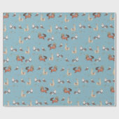 Tribal Woodland Animals Boy Baby shower Birthday W Cadeaupapier (Vlak)