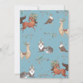 Tribal Woodland Animals Boy Wild One Birthday Kaart (Achterkant)