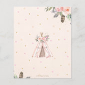 Tribal Woodland Animals Certificate of Adoption (Achterkant)