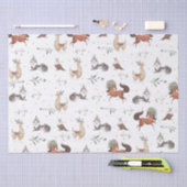 Tribal Woodland Animals Teepee Feathers Decoupage Tissuepapier (Craft)