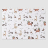 Tribal Woodland Animals Teepee Feathers Decoupage Tissuepapier (Voorkant)