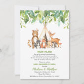 Tribal Woodland Baby shower van Mail Greenery Boy Kaart (Voorkant)