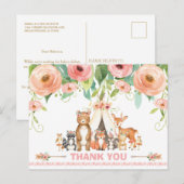 Tribal Woodland Baby shower Verjaardag Dank u Briefkaart (Voorkant / Achterkant)