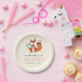 Tribal Woodland Fox Baby shower douchepapier Bord (Feest)