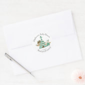 Tribal Woodland Neutral Baby shower Favor Sticker (Envelop)