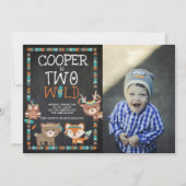 Tribal Woodland, twee wilde dieren Kaart (Voorkant)