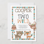 Tribal Woodland, twee wilde dieren Kaart (Voorkant)