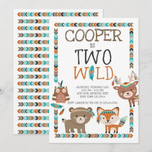 Tribal Woodland, twee wilde dieren Kaart