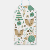 Tribal Woodland Wild Baby shower Favor Gift Label Cadeaulabel (Achterkant)
