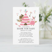Tribal Woodland Wild Een Baby shower Boek voor Bab Kaart (Staand voorkant)