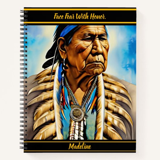 Tribal Writing Pad: artistieke patronen Notitieboek (Voorkant)