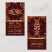 Tribal Yoga Eastern New age Visitekaartje (Voorkant / Achterkant)
