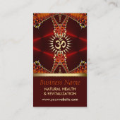 Tribal Yoga Eastern New age Visitekaartje (Achterkant)