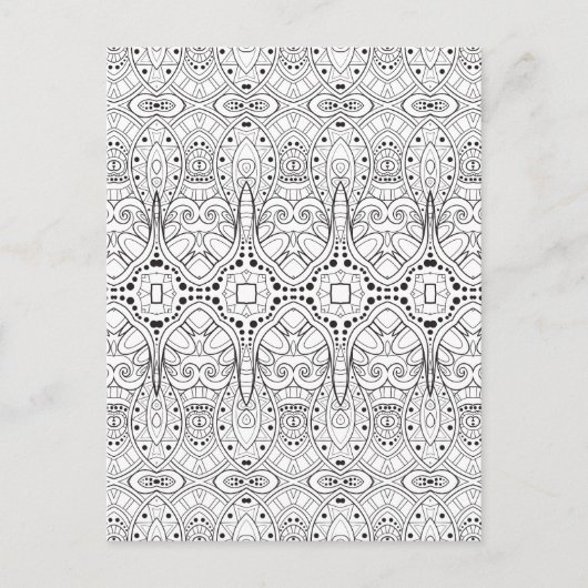 Tribal Zendoodle Design Briefkaart (Voorkant)