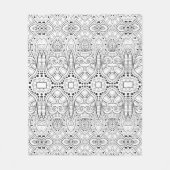 Tribal Zendoodle Design Fleece Deken (Voorkant)