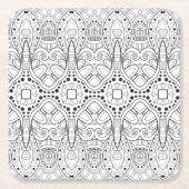 Tribal Zendoodle Design Kartonnen Onderzetters (Voorkant)