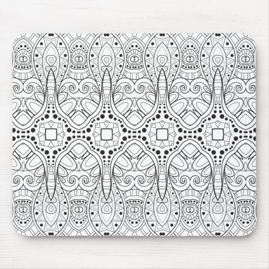 Tribal Zendoodle Design Muismat (Voorkant)