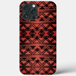 Tribal ZigZag driehoeken op gradiënt donkere zalm Case-Mate iPhone Case