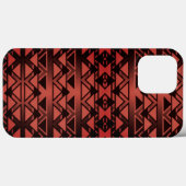 Tribal ZigZag driehoeken op gradiënt donkere zalm Case-Mate iPhone Case (Achterkant (horizontaal))
