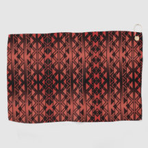 Tribal ZigZag driehoeken op gradiënt donkere zalm