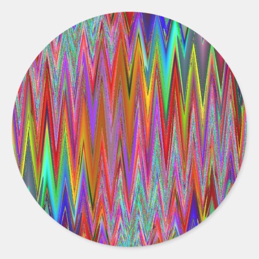 Tribal zigzag Sticker (Voorkant)