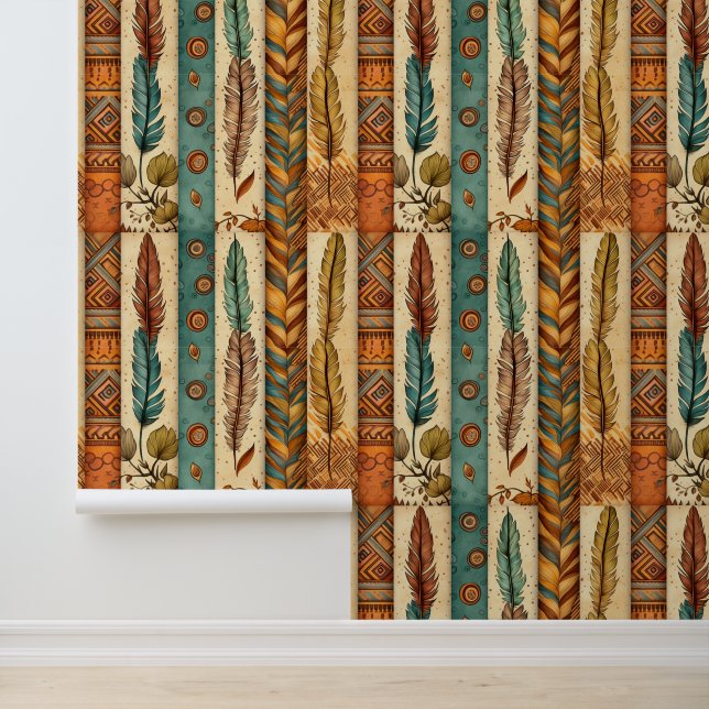 Tribal Zuidwest Native Amerikaans Ontwerp Behang (Applicatie)