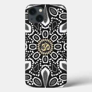 Tribal Zwart+Wit Aum Case-Mate iPhone Case