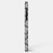 Tribal Zwart, wit en grijs iPhone case (Achterkant/links)