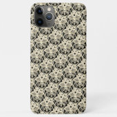 Tribal zwart wit en tan iPhone case (Achterkant)