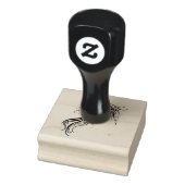 Tribal zwarte inkt eenhoorn rubberstempel (Stempel)