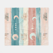 Tribale aardetone Celestiale streep - Astrologie Fleece Deken (Voorkant (Horizontaal))