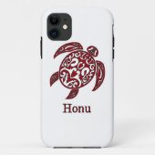 Tribale Abstracte Hawaiiaanse Zee Turtle in Red Ho Case-Mate iPhone Case (Achterkant)