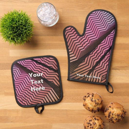 Tribale afdelingen ovenwant & pannenlap set (Top down)